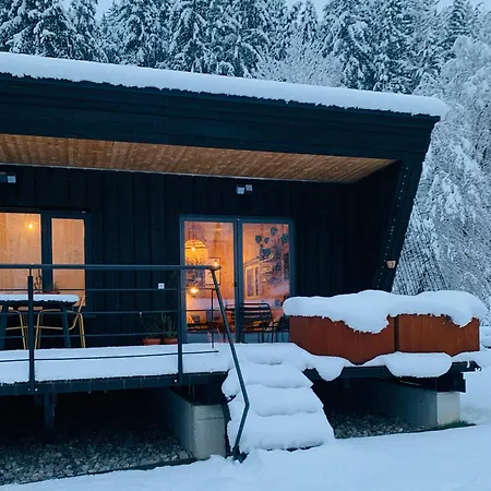 Prázdninový dům Hjem - Tiny Homes Direkt Am Wald Zwischen Allgaeu & Bodensee